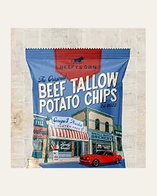 Beefy's Sea Salt beef tallow potato chips