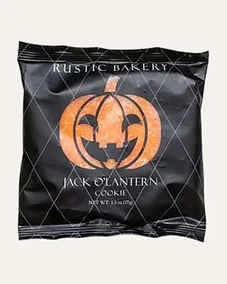 Rustic Bakery Jack O'Lantern shortbread cookie