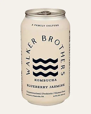 Walker Brothers Blueberry Jasmine kombucha can